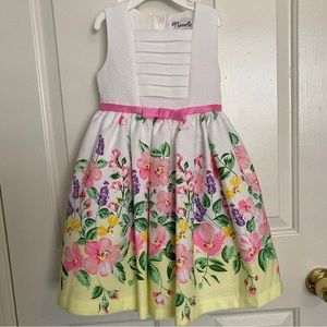 Nannette Sleeveless Floral Spring Dress
